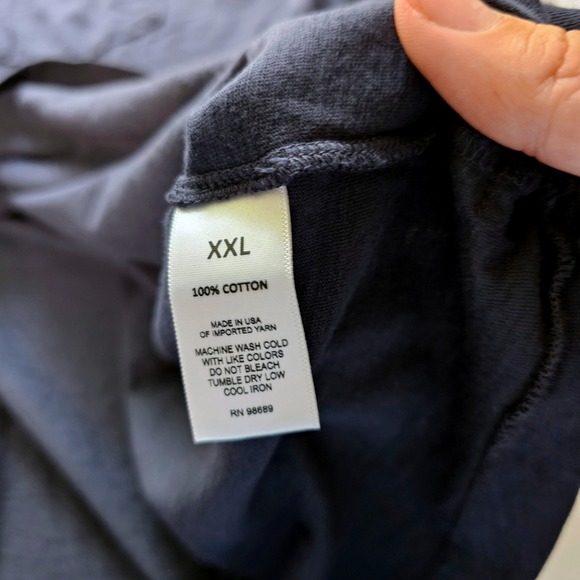 NWT Todd Snyder Homespun Jersey Navy Blue Slub Pocket T-Shirt Cotton‎ Men's XXL - Picture 9 of 10